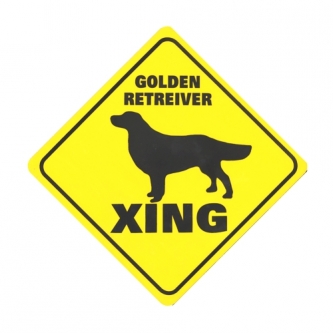 Golden Retriever Crossing Sign